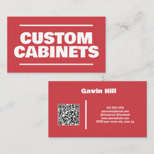 Carte De Visite Armoires de cuisine personnalisées QR