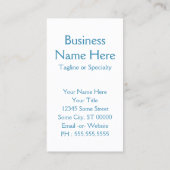 Carte De Visite armoires de rangement empilées dans le vermont de  (Dos)