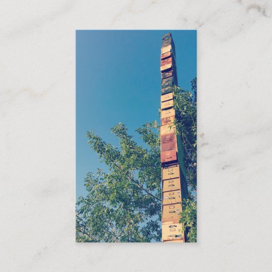 Carte De Visite armoires de rangement empilées dans le vermont de  (Devant)