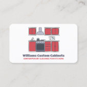 Carte De Visite Armoires personnalisées de cuisine (Devant)