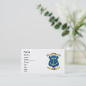 Carte De Visite Armoiries de l'État de Rhode Island (Debout devant)