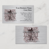 Carte De Visite Armure de soldat de Dieu (Devant / Derrière)