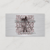 Carte De Visite Armure de soldat de Dieu (Dos)