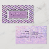 Carte De Visite Armure en soie élégante de ruban (Devant / Derrière)