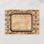 Carte De Visite Armure rouillée (Dos)