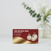 Carte De Visite Aroma Aroma Aroma Arome Rouge foncé Bouteille de p (Debout devant)