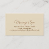 Carte De Visite Aromathérapie Acupression Masso-thérapeute (Dos)