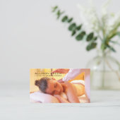 Carte De Visite Aromathérapie Acupression Reiki Massage thérapeuti (Debout devant)