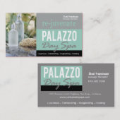 Carte De Visite Aromathérapie de thérapeute de massage de spa de (Devant / Derrière)