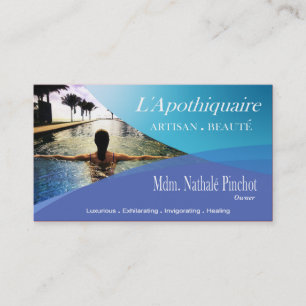 Carte De Visite Aromathérapie de thérapie de massage de spa de