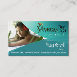 Carte De Visite Aromathérapie de thérapie de massage de spa de