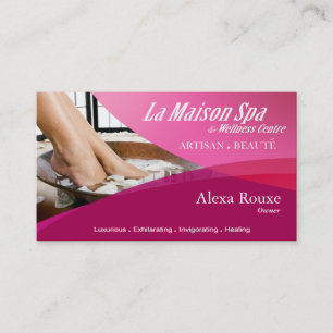 Carte De Visite Aromathérapie de thérapie de massage de spa de