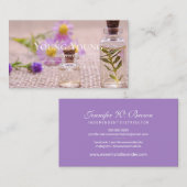 Carte De Visite Aromathérapie des huiles essentielles (Devant / Derrière)