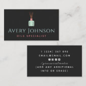 Carte De Visite Aromathérapie Essentiel Diffuseur d'huile Médias s (Devant / Derrière)