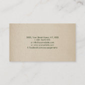 Carte De Visite Aromathérapie huiles Aquarelle Illustration (Dos)