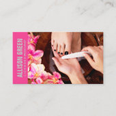 Carte De Visite Aromathérapie Manicuriste Pedicurist Pedicure Salo (Devant)