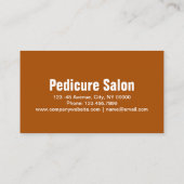 Carte De Visite Aromathérapie Manicuriste Pedicurist Pedicure Salo (Dos)