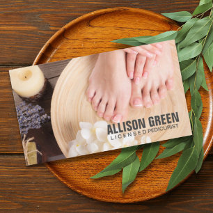 Carte De Visite Aromathérapie Manicuriste Pedicurist Pedicure Salo