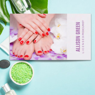 Carte De Visite Aromathérapie Manicuriste Pedicurist Pedicure Salo