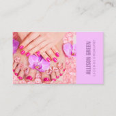 Carte De Visite Aromathérapie Manicuriste Pedicurist Pedicure Salo (Devant)