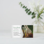 Carte De Visite Aromathérapie, massage (Debout devant)