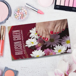Carte De Visite Aromathérapie ongle Salon manicuriste pédicuriste