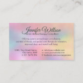 Carte De Visite Aromathérapie Pratique Thérapie parfumée (Dos)