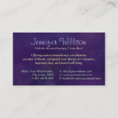 Carte De Visite Aromathérapie Pratique Thérapie parfumée Aquarelle (Dos)