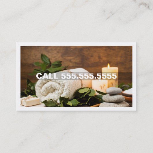 Carte De Visite Aromathérapie Spa mobile (Dos)