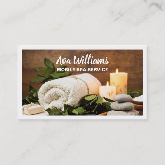 Carte De Visite Aromathérapie Spa mobile (Devant)