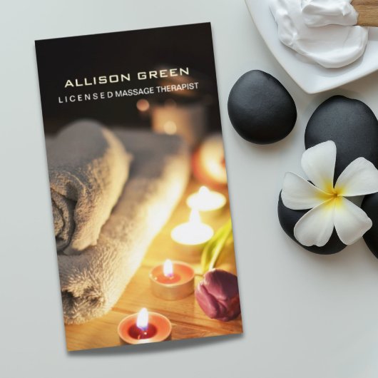 Carte De Visite Aromathérapie SPA Salon Massage thérapeute