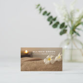 Carte De Visite Aromathérapie SPA Salon Massage thérapeute (Debout devant)