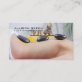 Carte De Visite Aromathérapiste Hot Stone Massage Salon (Devant)