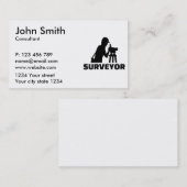 Carte De Visite Arpenteur (Devant / Derrière)