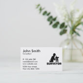 Carte De Visite Arpenteur (Debout devant)