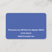 Carte De Visite Arpenteur agréé QR Code Modèle moderne (Dos)