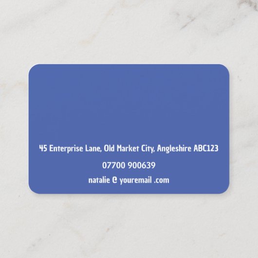 Carte De Visite Arpenteur agréé QR Code Modèle moderne (Dos)