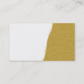 Carte De Visite Arraché - texture de relief par ambre - or (Dos)