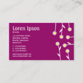 Carte De Visite Arrangement de fleurs - Vin 990066 (Dos)