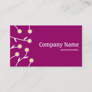 Carte De Visite Arrangement de fleurs - Vin 990066