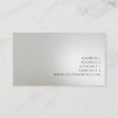 Carte De Visite arrière - plan à goutte de fausse feuille (Dos)