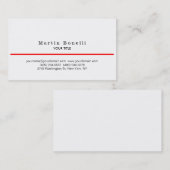 Carte de visite Arrière - plan à la mode de la lig (Devant / Derrière)