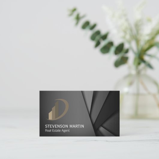 Carte De Visite Arrière - plan Abstrait (Debout devant)