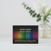 Carte De Visite Arrière - plan abstrait (Debout devant)