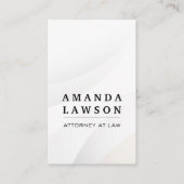 Carte De Visite Arrière - plan Abstrait blanc (Devant)