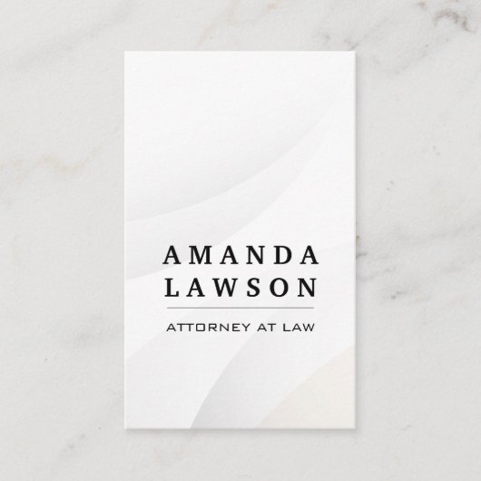 Carte De Visite Arrière - plan Abstrait blanc (Devant)