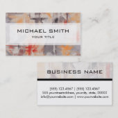 Carte De Visite Arrière - plan Abstrait couleur pastel #3 (Devant / Derrière)