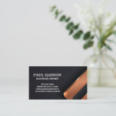 Carte De Visite Arrière - plan Abstrait métallique (Debout devant)