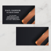 Carte De Visite Arrière - plan Abstrait métallique (Devant / Derrière)