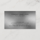 Carte De Visite Arrière - plan Abstrait moderne brillant gris arge (Dos)